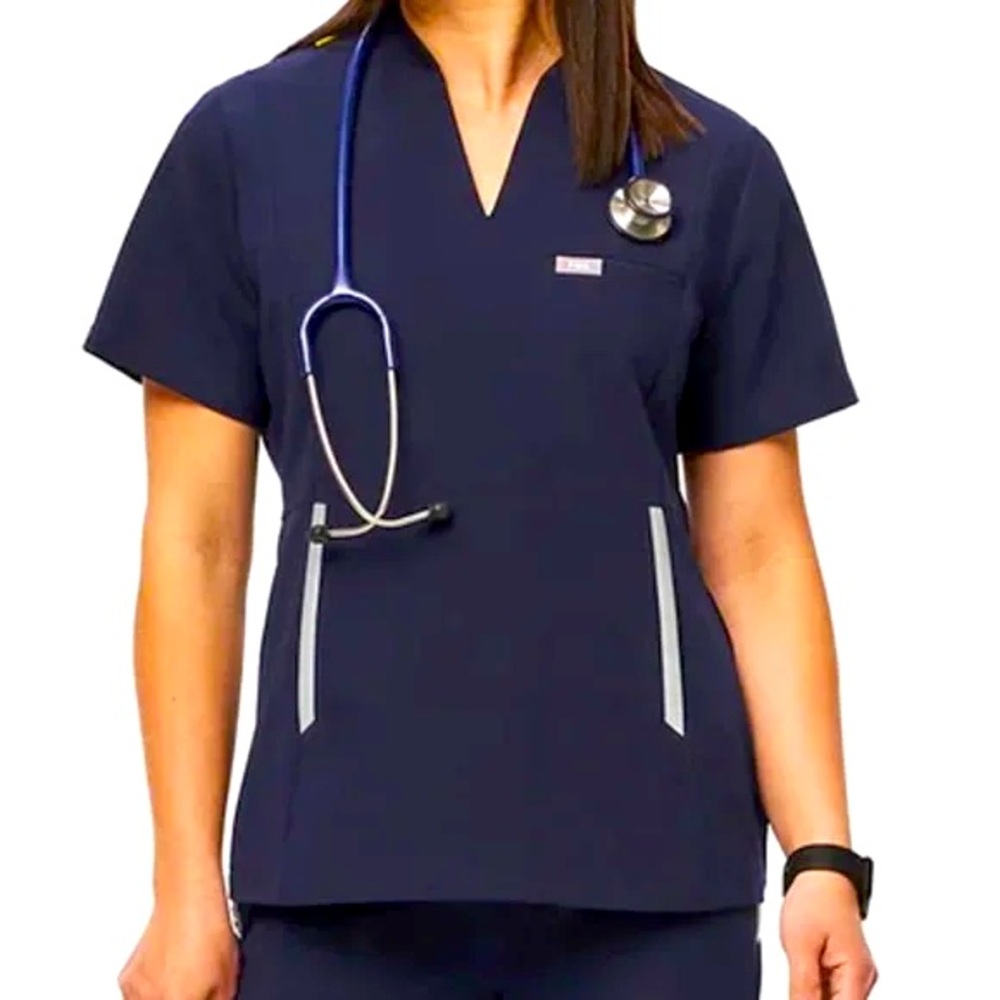 FIGS Odesa Navy Scrub Top XL